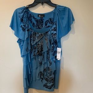 AB Studio Blue Blouse